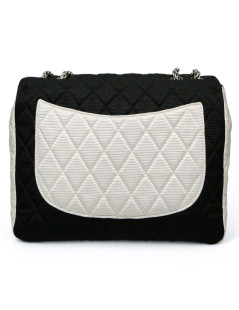 Sac 2.55 CHANEL noir blanc