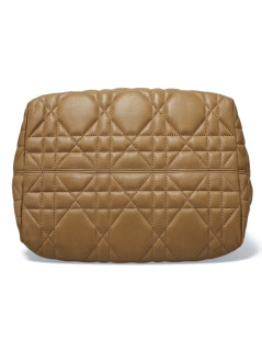 Sac DIOR Toujours cuir de veau Macrocannage  beige