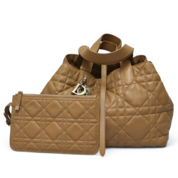 Sac DIOR Toujours cuir de veau Macrocannage