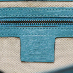 Sac Horsebit 1955 GUCCI cuir bleu turquoise