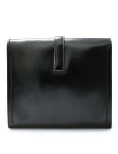 Pochette Jige HERMES box noire