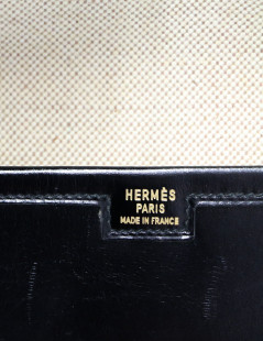 Pochette Jige HERMES box noire