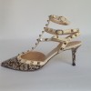 escarpins VALENTINO T 39 python et beige