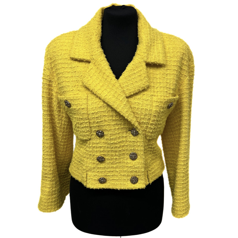 veste chanel jaune