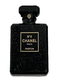 Broche parfum CHANEL noir