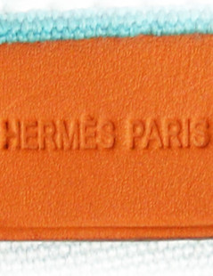 Sac de plage HERMES turquoise