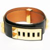 ceinture Médor HERMES noire vintage