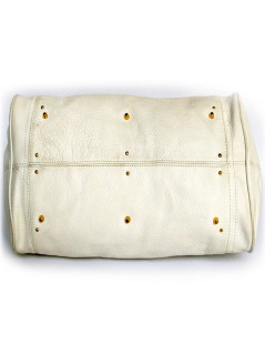 sac Paddington CHLOE cuir grainé blanc