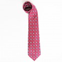 Watermelon red reasons silk HERMES tie