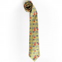 Elephants reasons yellow silk HERMES tie