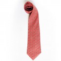 Red tie HERMES with intertwined cords