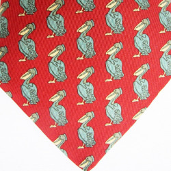 Tie red reasons HERMES pelicans