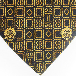 Reasons black silk HERMES tie African