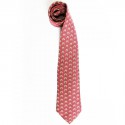 Silk HERMES tie raspberry Indian grounds