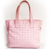 Sac CHANEL rose en toile