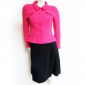 Ensemble CHANEL t 36 FR fuchsia et jupe noire