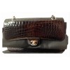 Timeless 25 CHANEL en crocodile noir