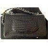 Timeless 25 CHANEL en crocodile noir