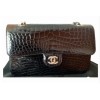 Timeless 25 CHANEL en crocodile noir