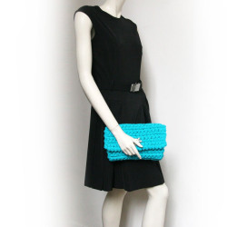 pochette turquoise GIAMBATTISTA VALLI