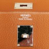 Sac Haut à courroies HERMES en cuir grainé camel