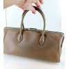 mini sac HERMES en cuir de veau swift beige