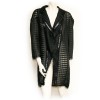 Veste longue CHANEL noire et transparente