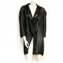 Long jacket CHANEL t 42 black organza