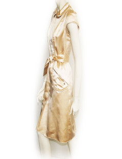 Robe LOUIS VUITTON en satin couleur nude