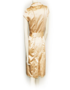 Robe LOUIS VUITTON en satin couleur nude