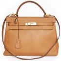 Kelly 32 HERMES leather epsom gold