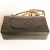 Timeless CHANEL bag in black leather