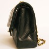 Sac Timeless CHANEL en cuir de veau lisse noir