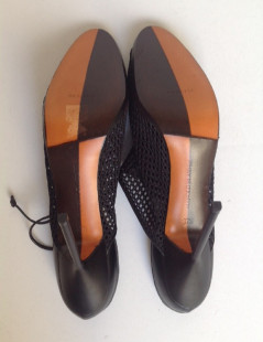 Sandales hautes noires MANOLO BLAHNIK T37,5