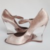 Sandales hautes VALENTINO T38 vieux rose