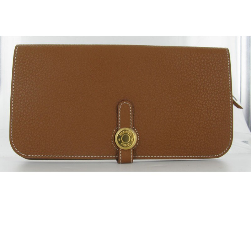 HERMES Dogon Duo Etope Leather Wallet Set - 2009