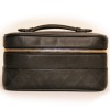 Vanity case CHANEL en cuir noir