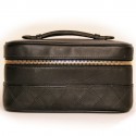 Vanity case CHANEL en cuir noir