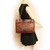 Sac CHANEL crocodile marron vintage