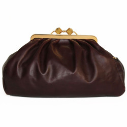 Sac MIU MIU bordeaux cuir lisse