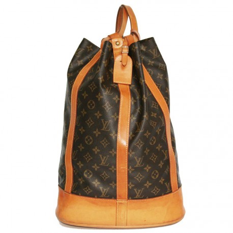 Grand sac cabas LOUIS VUITTON vintage monogrammée