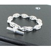 bracelet HERMES chaîne d'ancre argent massif