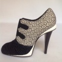 Shoes FENDI T39, 5 black and white and Navy Blue Berry