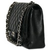 Sac CHANEL Maxi Jumbo cuir d'agneau lisse noir