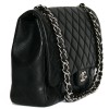 Sac CHANEL Maxi Jumbo cuir d'agneau lisse noir