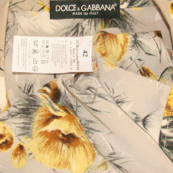 Chemisier  DOLCE & GABBANA T 42 motifs floraux