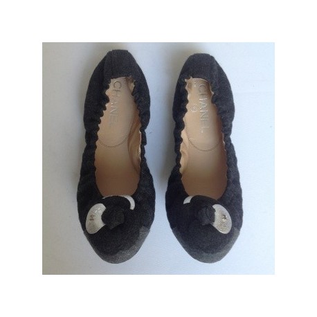 Ballerines CHANEL bicolore T37