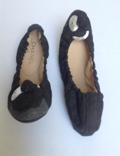 Ballerines CHANEL bicolore T37