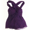 Top DIANE VON FURSTENBERG silk purple