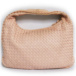 sac BOTTEGA VENETA tressé rose